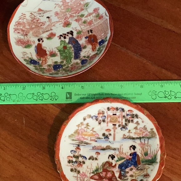 🐉 CHINESE DRAGONS FAMILLE LOTUS Vintage  6 1/4” STAMPED Made 06 China  1 of 2 - Picture 9 of 16